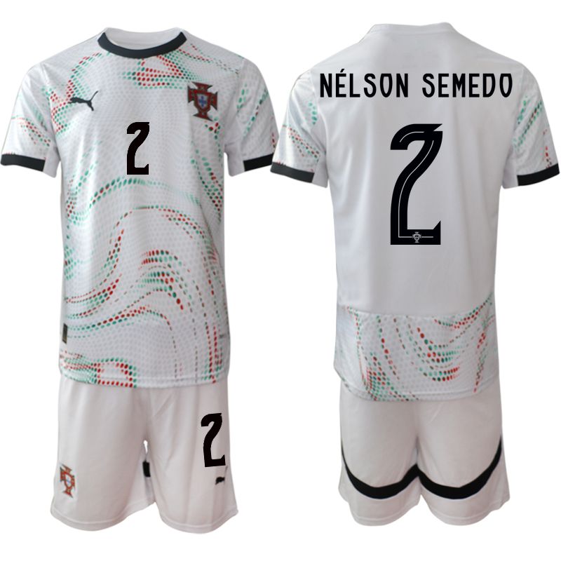 Men 2025-2026 Season Portugal away White #2 Soccer Jersey